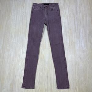 Joe’s Jeans Purple Mauve The Skinny Low Rise Stretch Casual Everyday Jeans 24